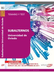 Portada de Subalternos de la Universidad de Oviedo. Temario y Test