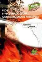 Portada de TEMARIO GENERAL OPOSICIONES PEÓN ESPECIALIZADO LUCHA CONTRA INCENDIOS FORESTALES