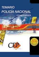 Portada de TEMARIO POLICÍA NACIONAL. OPOSICIONES GENERALES
