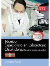 Portada de Técnico especialista en Laboratorio del Servicio Vasco de Salud (Osakidetza). Temario, volumen II