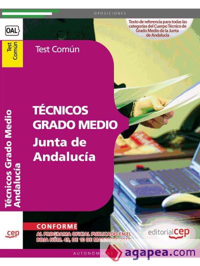 Técnicos Grado Medio Junta de Andalucía. Test Común