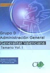 Portada de Temario Vol. I. Oposiciones Grupo D Administración General de la Generalitat Valenciana