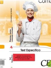 Portada de Test Específico Personal Laboral de la Comunidad de Madrid. Categoría Cocinero (Grupo III)