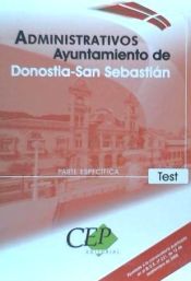 Portada de Test Oposiciones Administrativos Ayuntamiento de Donostia- San Sebastián. Parte Específica