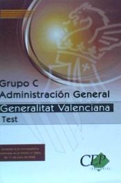 Portada de Test Oposiciones Grupo C Administración General de la Generalitat Valenciana