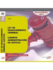 Portada de Test ley de Enjuiciamiento Criminal. Cuerpos Administraci&oacute;n de Justicia