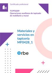 Portada de (MF0428_1). Materiales y servicios en tapicer&iacute;a. TCPF0209