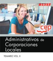 Portada de Administrativos de Corporaciones Locales. Temario Vol. II