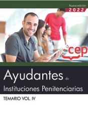 Portada de Ayudantes de Instituciones Penitenciarias. Temario Vol. IV. Oposiciones