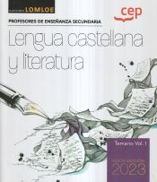 Portada de Cuerpo de profesores de enseñanza secundaria. Lengua castellana y literatura. Temario Vol. I. Oposiciones