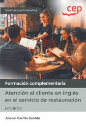 Portada de Manual. Atención al cliente en inglés en el servicio de restauración (FCOE02). Especialidades formativas