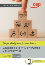 Portada de Manual. Gestión de la PRL en Pymes y Micropymes (SEAD097PO). Especialidades formativas