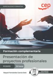 Portada de Manual. Presentación de proyectos profesionales (FCOO13). Especialidades formativas