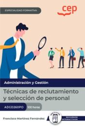 Portada de Manual. Técnicas de reclutamiento y selección de personal (ADGD260PO). Especialidades formativas