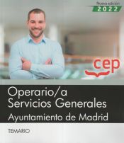 Portada de Operario/a Servicios Generales. Ayuntamiento de Madrid. Temario. Oposiciones