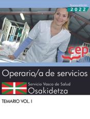 Portada de Operario de Servicios. Servicio vasco de salud-Osakidetza. Temario Vol.I