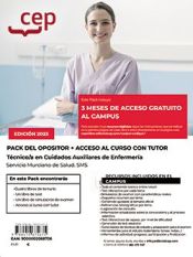 Portada de Pack del Opositor. Técnico/a en Cuidados Auxiliares de Enfermería. Servicio Murciano de Salud. SMS. Oposiciones