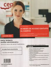 Portada de Pack teórico. Auxiliar administrativo. Servicio vasco de salud-Osakidetza