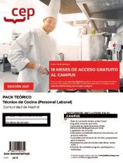 Portada de Pack teórico. Técnico de Cocina (Personal Laboral). Comunidad de Madrid