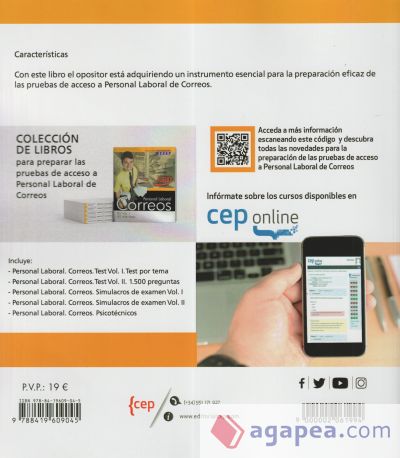 Personal Laboral. Correos. Test Vol. I. Test por tema. Oposiciones