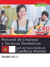 Portada de Personal de limpieza y servicios domésticos. Junta de Comunidades de Castilla-La Mancha. Temario Vol. II. Oposiciones