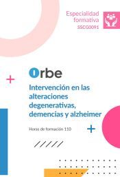 Portada de SSCG0091 INTERVENCI&Oacute;N EN LAS ALTERACIONES DEGENERATIVAS, DEMENCIAS Y ALZHEIMER