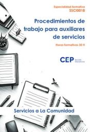 Portada de SSCI0018 PROCEDIMIENTOS DE TRABAJO PARA AUXILIARES DE SERVICIOS