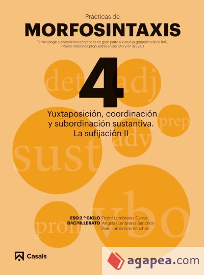 Pràcticas Morfosintaxis 4 Yuxtaposición, coordinación y subordinación sustantiva. La sufijación II