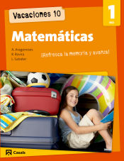 Portada de Vacaciones 10, matemáticas 1º ESO