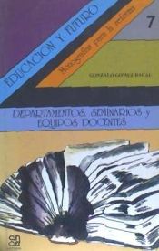 Portada de Departamentos, seminarios y equipos docentes