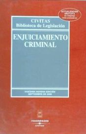 Portada de Enjuiciamiento Criminal