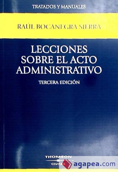 Lecciones sobre el acto administrativo