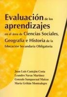 Portada de Evaluación de los aprendizajes del área de ciencias sociales, geografía e historia de la educación secundaria obligatoria