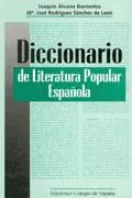 Portada de DICCIONARIO DE LITERATURA POPULAR ESPAÑOLA