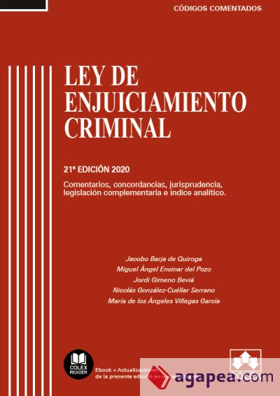 Ley de Enjuiciamiento Criminal. Comentada 2020