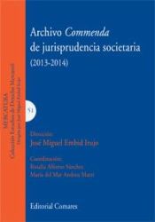 Portada de Archivo commenda de jurisprudencia societaria (2013-2014)