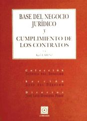 Portada de BASE DEL NEGOCIO JURÍDICO Y CUMPLIMIENTO DE LOS CONTRATOS