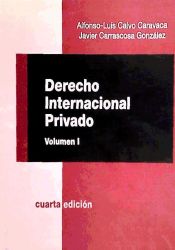 Portada de DERECHO INTERNACIONAL PRIVADO Volumen I