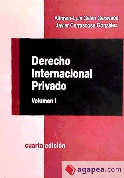 DERECHO INTERNACIONAL PRIVADO Volumen I