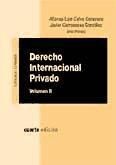 Portada de DERECHO INTERNACIONAL PRIVADO. Volumen II