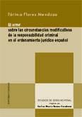 Portada de EL ERROR SOBRE LAS CIRCUNSTANCIAS MODIFICATIVAS DE LA RESPONSABILIDAD CRIMINAL EN EL ORDENAMIENTO JURÍDICO ESPAÑOL