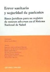 Portada de ERROR SANITARIO Y SEGURIDAD DE PACIENTES