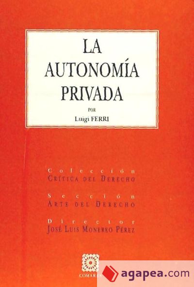 LA AUTONOMÍA PRIVADA