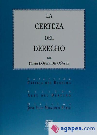 LA CERTEZA DEL DERECHO