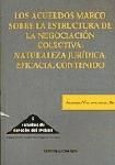 Portada de LOS ACUERDOS MARCO SOBRE LA ESTRUCTURA DE LA NEGOCIACIÓN COLECTIVA: N. JURÍDICA