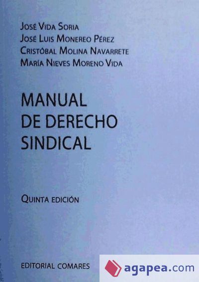 MANUAL DE DERECHO SINDICAL
