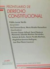 Portada de PRONTUARIO DE CIENCIA POLÍTICA Y DERECHO CONSTITUCIONAL