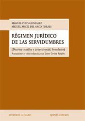 Portada de RÉGIMEN JURÍDICO DE LAS SERVIDUMBRES