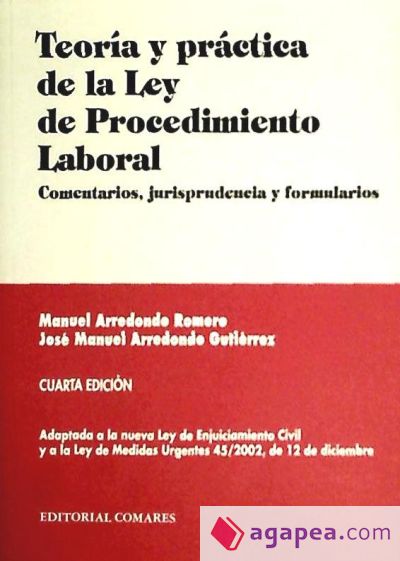 TEORÍA Y PRÁCTICA DE LA LEY DE PROCEDIMIENTO LABORAL