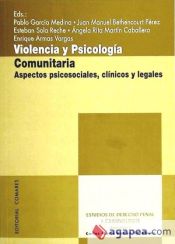 Portada de Violencia y Psicología Comunitaria Aspectos Psicosociales, Clínicos y Legales